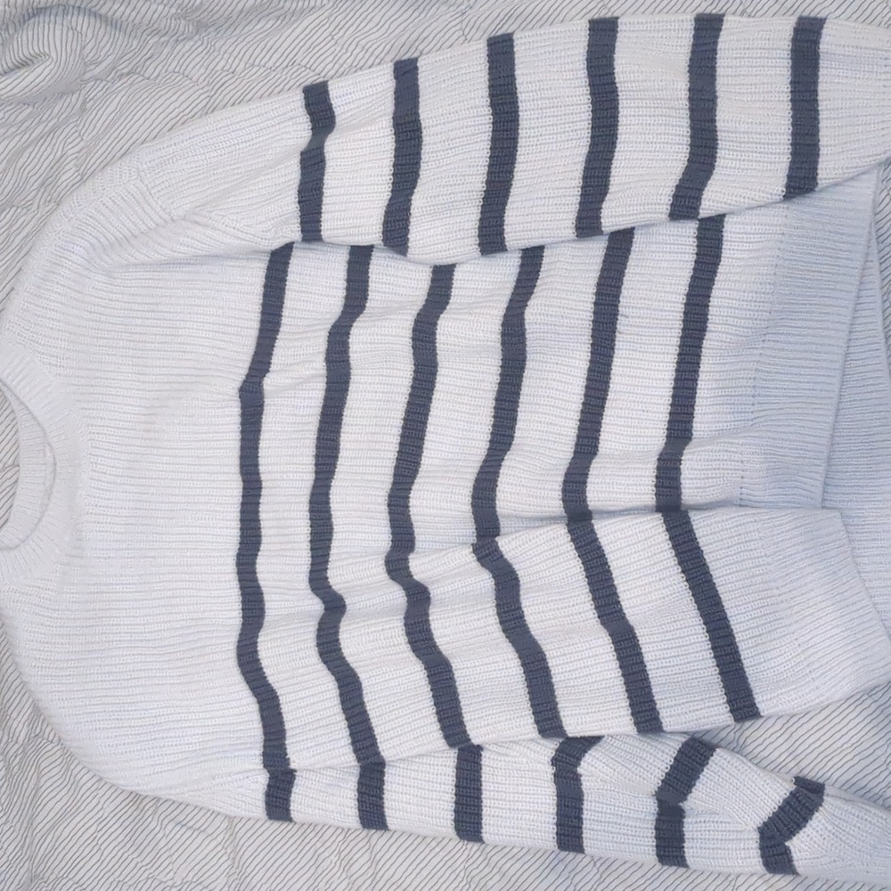 Hollister striped crew neck